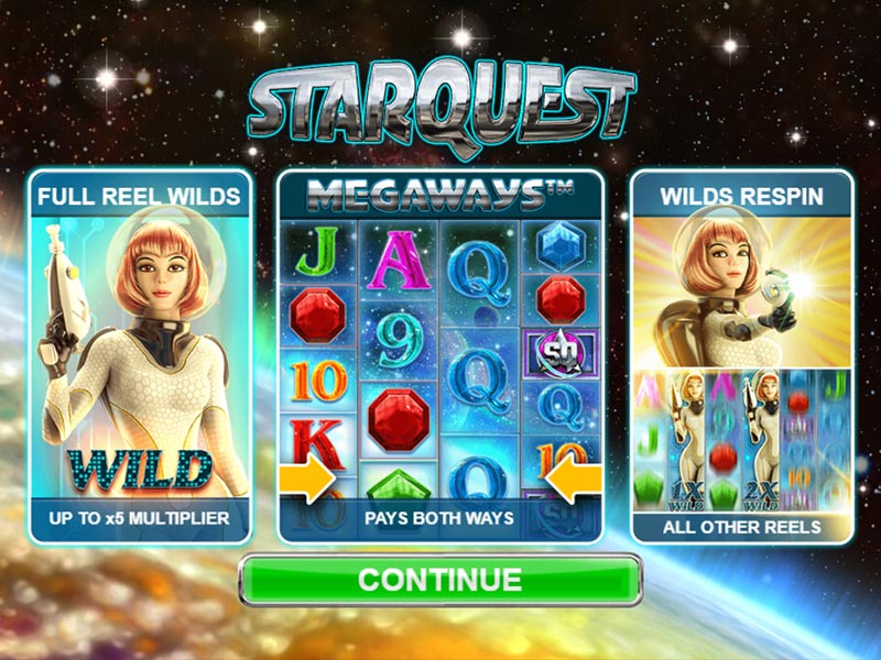 Starquest Slot Rezension - Spielen Sie kostenlos intergalaktische Slot
